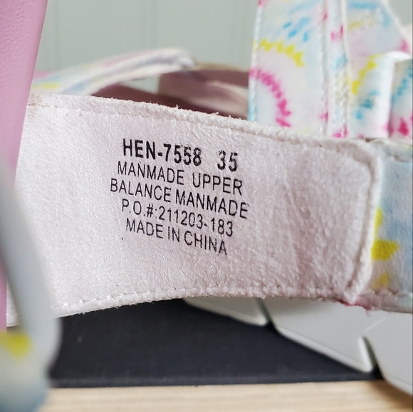 Alegria White Blast Off Henna Faux Leather Platform Hook Loop Sandals EU 35 - Picture 3 of 11